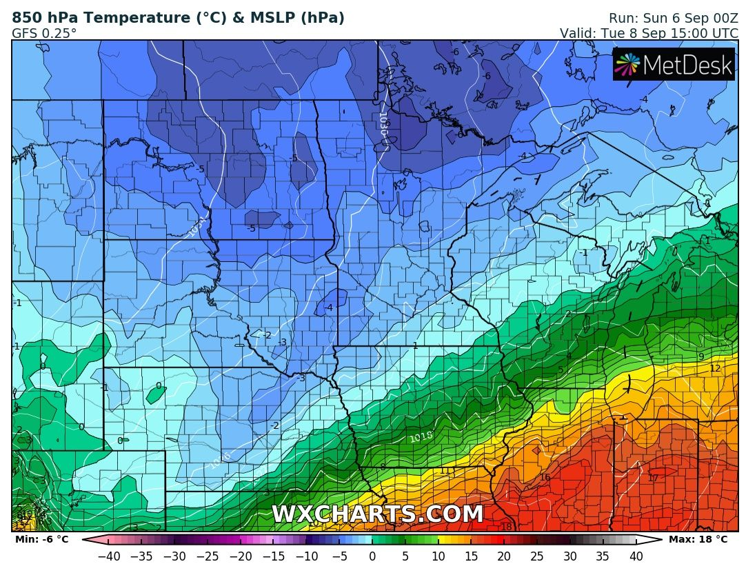 Extraordinary early September blizzard 75 mph (120 km/h) gusts