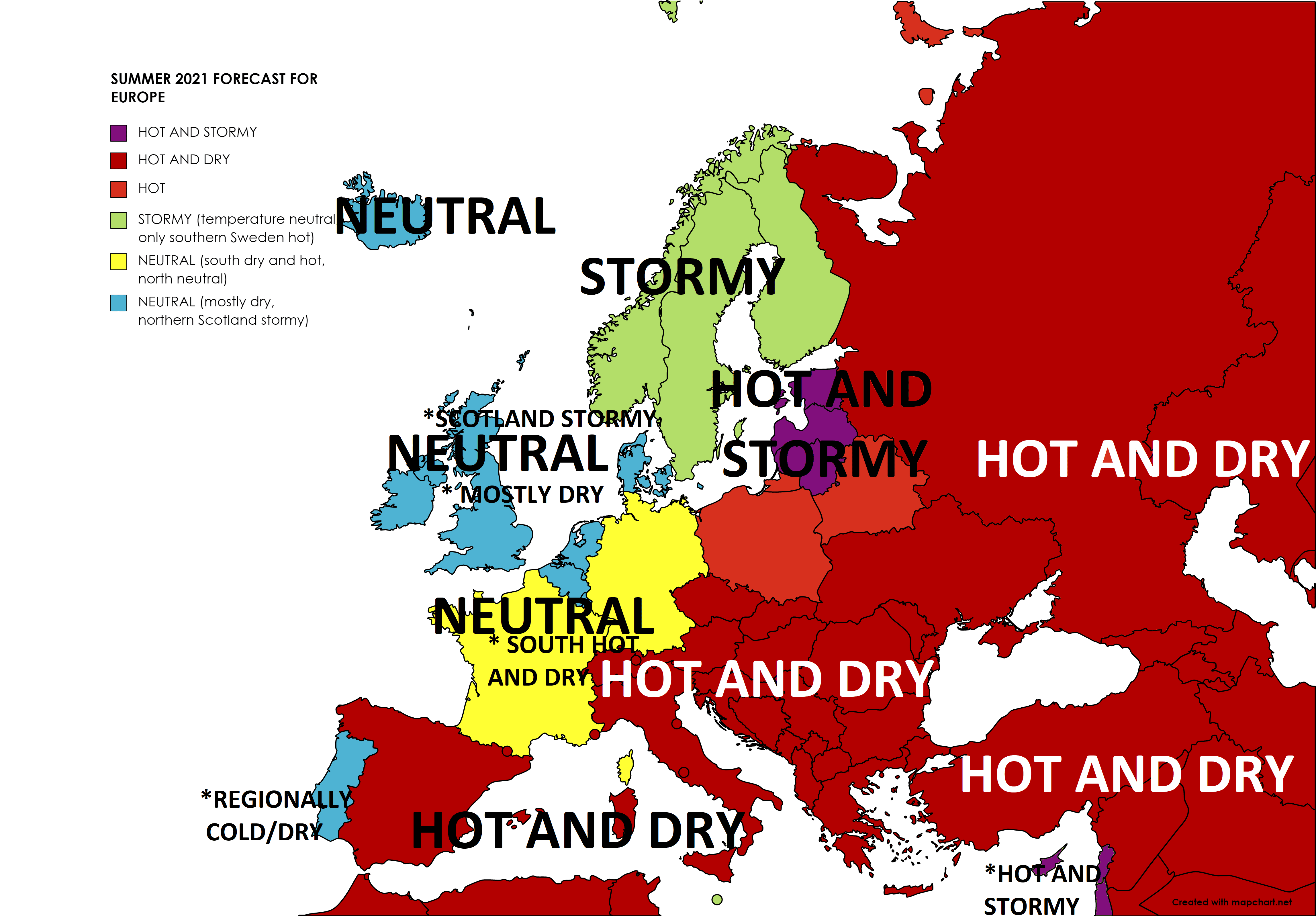 Summer 2021 forecast for Europe: Hot and dry pattern as leading – mkweather