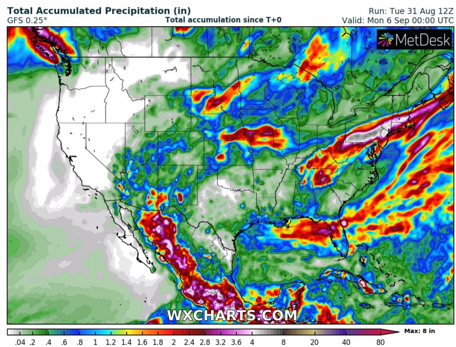 Exhurricane Nora brings heavy rains and floods in Southwest, the USA mkweather