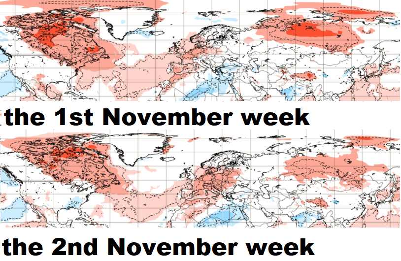 What is the weather like in Canada this week?